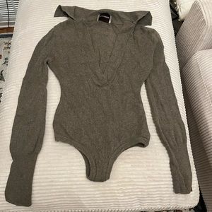 Nanushka sweater bodysuit collared